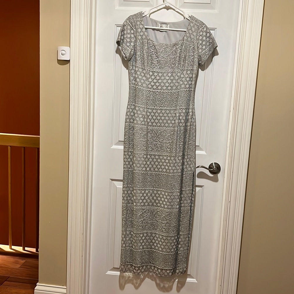 Silver party dress